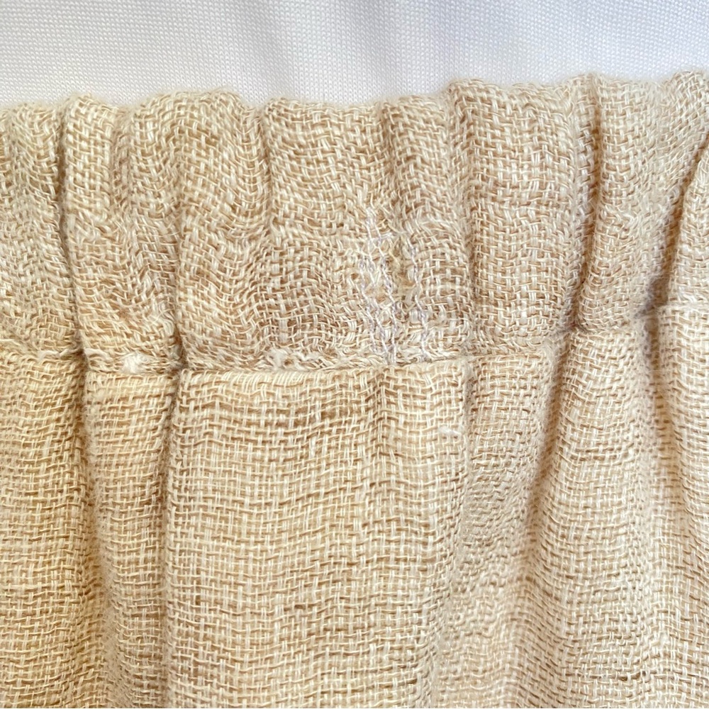 CP SHADES BEIGE TAN LINEN STRETCHY WAISTBAND MAXI SKIRT - Picture 8 of 10